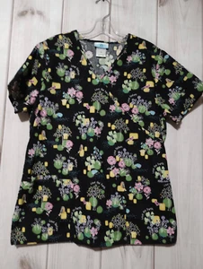 SB Scrubs Top Ladies Medium Earth Day - Picture 1 of 8