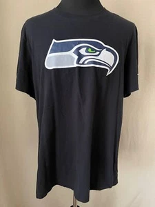The Nike Tee Black Seattle Seahawks Short Sleeve Tee - XXL - Picture 1 of 12
