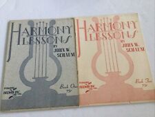 Harmony Lessons - John Schaum - Belwin book One & Two - 1949 Piano