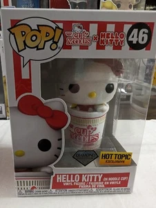 Funko Pop Hello Kitty In Noodle Cup Diamond Hot Topic #46 - Picture 1 of 5