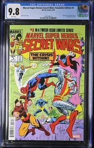 Secret Wars #3 CGC 9.8 Facsimile Edition of 1984 Original Cover A Marvel 2024 - Picture 1 of 3