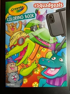 CRAYOLA #SQUADGOALS COLORING BOOK BRAND NEW FUN FOR KIDS - Imagen 1 de 2