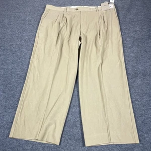 Tommy Bahama Pants Mens 40x26 Altered Beige Silk Blend Double Pleated New $155 - Picture 1 of 17