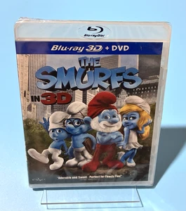 The Smurfs (3D / 2D Blu-ray/DVD, 2011, 3-Disc Set) New Sealed - Picture 1 of 4
