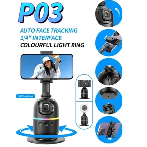 P03 AI Smart Gimbal 360° Auto Face Tracking Gimbal All-in-one Rotation For - Picture 1 of 7