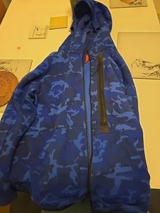 Nike Tech Blue Camo Fleece L - Picture 1 of 3