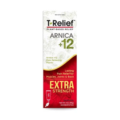 Arnica T-Extra Strength +12 ativos naturais de alívio para dor nas costas articular sor... - Imagem 1 de 4