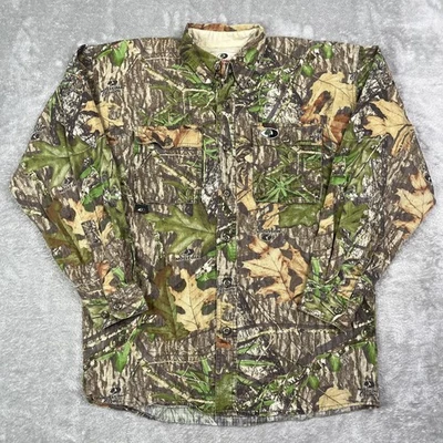 Mossy Oak Shirt Mens Medium Obsession Button Up Hunting Vented Camouflage NWFT - Image 1 of 4