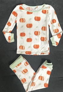 Jessica Simpson Girls 4T Pumpkin Fall Pajamas SOFT - Picture 1 of 4