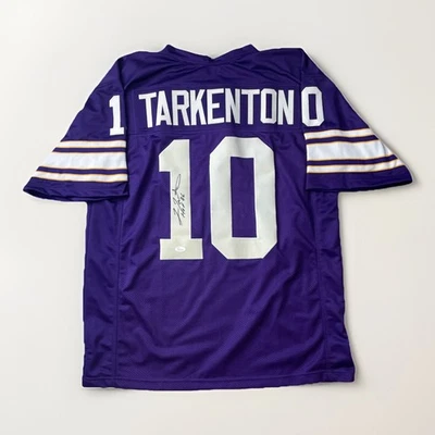 Fran Tarkenton Signed Vikings Jersey Inscription "HOF 86" JSA COA JB4 - Image 1 of 4