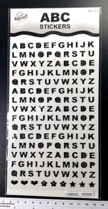 7 Mm Black 3D Glitter Adhesive Letters – 165 Characters - Picture 1 of 3