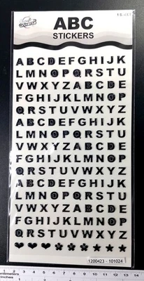 7 Mm Black 3D Glitter Adhesive Letters – 165 Characters - Image 1 of 3