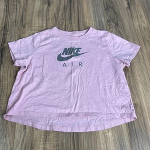 The Nike Tee Girls  XL Cropped Top T-shirt Pink Short Sleeve - Picture 1 of 10