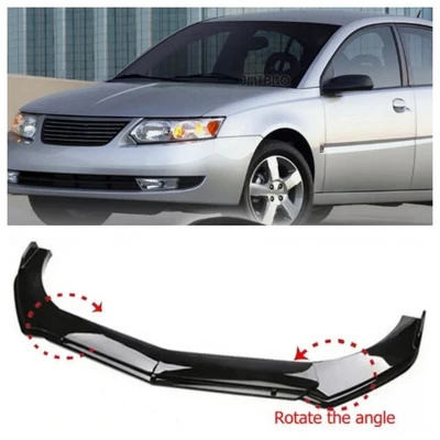 For Saturn Ion 2004-2007 Gloss Front Bumper Lip Splitter Spoiler Lower BLKChin - Image 1 of 4