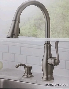 DELTA ZALIA SPOTSHIELD PULL DOWN KITCHEN FAUCET Brand New NEVER Opened. - Picture 1 of 7