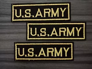 3 pcs U.S. ARMY Patch Embroidered Iron or Sew on Shirt Jacket bag hat Coat Jeans - Picture 1 of 8