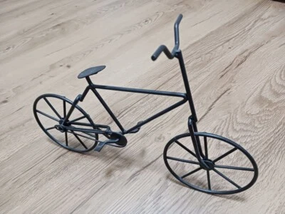 Metal Bicycle Sculpture, Free Standing, Home Decor, 10 Inches - Image 1 of 4