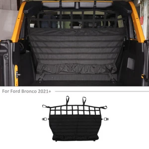 Rear Trunk Isolation Net Cargo Mesh Back Seat Pet Barrier For Bronco 4Door 2021+ - Bild 1 von 10