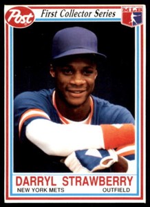1990 Post Cereal Darryl Strawberry New York Mets #10