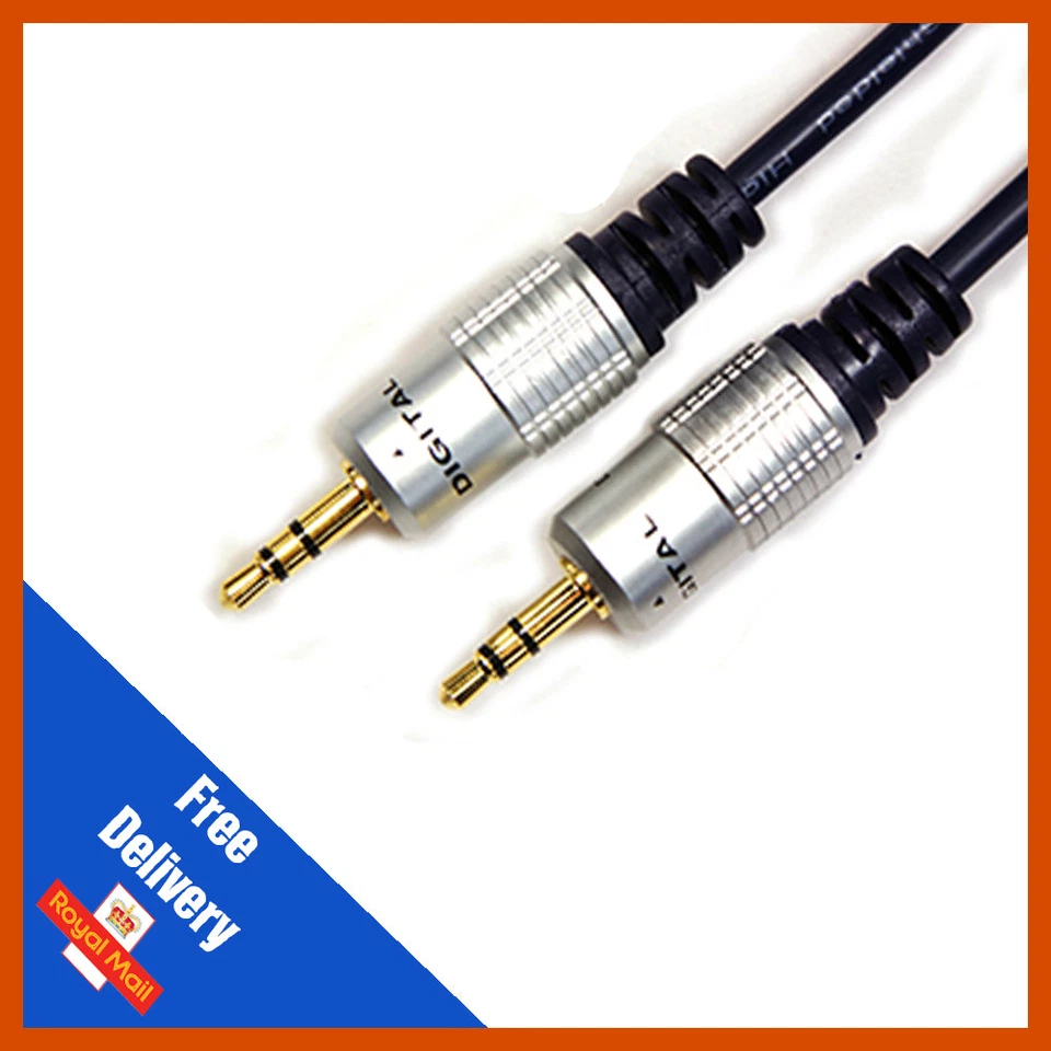 0.5m | 3.5mm Jack Plug To Plug Male Cable For Headphone | Aux | MP3 | iPod - Image 1 of 1