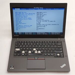 Lenovo ThinkPad T450 Laptop 14" HD+ Intel Core i5 5300U 2.30GHZ 8GB RAM NO HDD