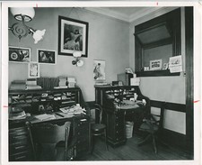 GEORGE WESTINGHOUSE CLERICAL OFFICE. BLACK AND WHITE SILVER PRINT 8 X 10.