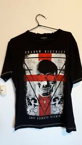 Mens t shirts size M Emerson  Black With Skull Graphic