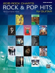 2015 Rock Charts Rock & Pop 19 Hits! Guitar Tab Edition Book NEW! OUT OF PRINT! - Picture 1 of 1