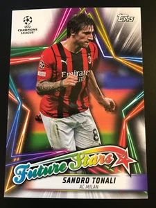 2022 Topps Champions league Future Stars Sandro Tonali #FS-09 AC Milan - Picture 1 of 2