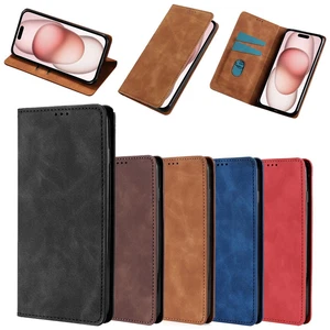 Luxury Genuine Leather Case Card Holder For Sony Xperia L1 5 III 10 III Lite - Picture 1 of 14