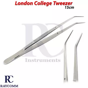 Dental London College Tweezers Dressing Tissue Forceps Surgical Veterinary Tools - Picture 1 of 3