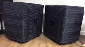 PEAVEY Dark Matter DM115 Sub Premium schwarze Abdeckungen (2) Menge 1 = 1 Paar! - Bild 1 von 6