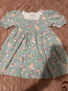 Disney Store Girls Marie All Over Print Party Holiday Dress The Aristocats Sz 5 - Picture 1 of 4