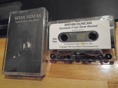 RARE PROMO Bryan Duncan CASSETTE TAPE christian Slow Revival samplr Gary Chapman Foto 1 de 2