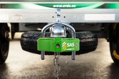 New SAS Security Green Valiant Trailer Hitch Lock - Adjustable and Quick to Fit - Image 1 of 4