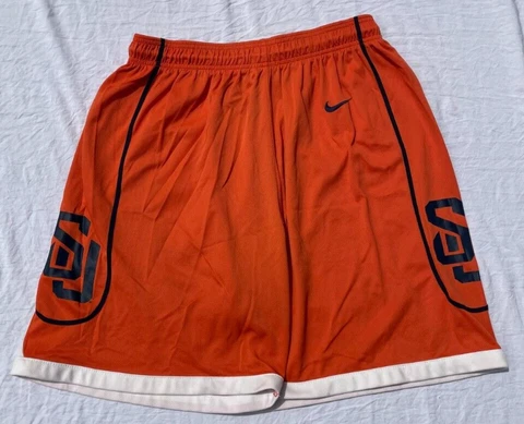 Men's Nike Team Authentic Syracuse University Orangemen Basketball Shorts Large Cover