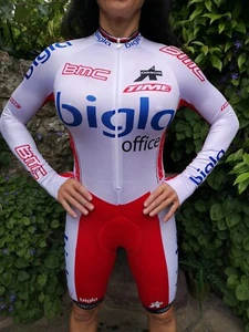 Assos Womens Cycling FI Lady Long Sleeve Track TT Aero Speed Skinsuit ~ UK 10 - Picture 1 of 12