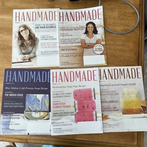 Handmade Magazine  5 Issues  Diy Soap, Bath & Body Recipes Business Articles - Picture 1 of 1