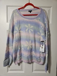"Originality" Women's pullover, Multi color, sweater, floral design, Size M. NWT - Picture 1 of 4