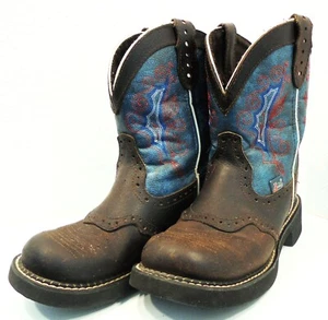 JUSTIN Gypsy Gemma Cowboy Boots Womens 6B Western Chocolate L9623 - Picture 1 of 7