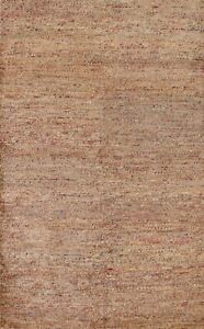 Contemporary Abstract Moroccan Wool 6x9 Area Rug Hand-knotted Living Room Carpet