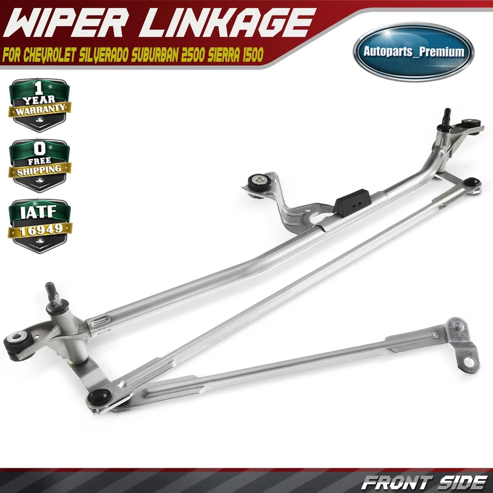 Enlace limpiaparabrisas sin motor para Cadillac Chevy Silverado 1500 GMC Sierra Foto 1 de 4