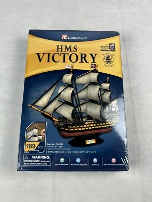 NEW! Cubicfun 3D Puzzle HMS Victory Model Ship Kit Unopened Royal Navy - Image 1 of 4