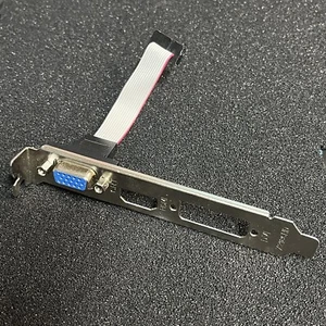 Soporte para tarjeta de video de altura completa con cable VGA DSUB de 12 pines (cabecera VGA de 2,0 mm) - Imagen 1 de 4