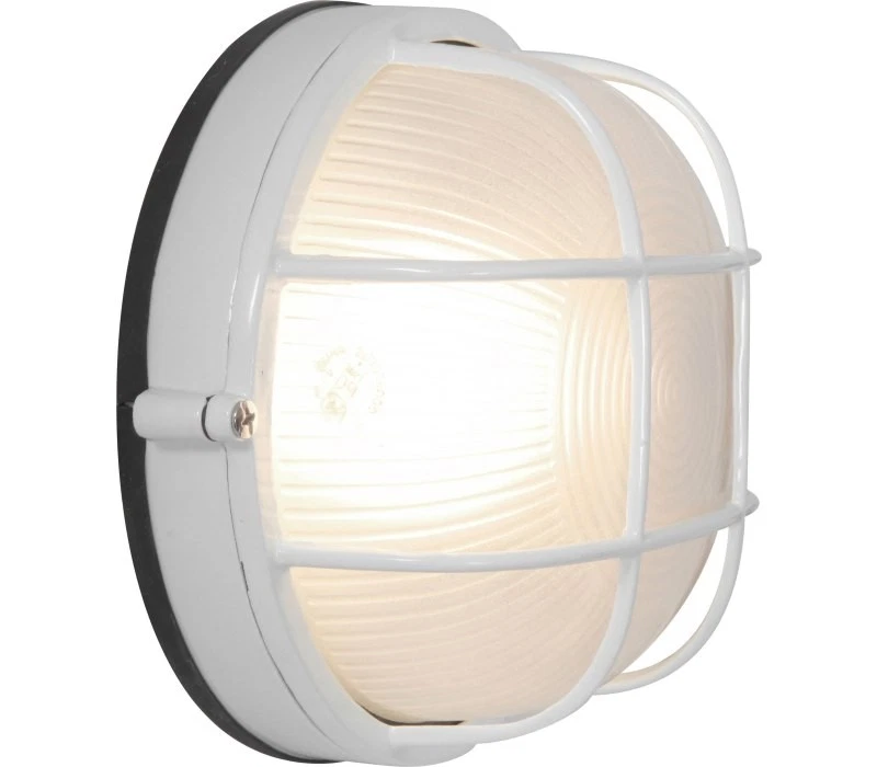 Access Lighting Nauticus Outdoor Bulkhead Wall Light, 1-Light 100 Watts, White - Image 1 of 1