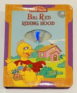 Sesame Street: Fairly Furry Fairy Tales: Big Red Riding Hood Book & CD -Rare HTF - Picture 1 of 7