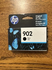 HP 902 BLACK Ink Cartridge - SEALED BOX 6954, 6958, 6952 Exp 8/2022 - Picture 1 of 2