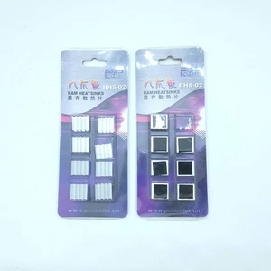 Used - Video Ram Heatsinks RHS-02 Chipset Small Square Aluminum - Picture 1 of 3