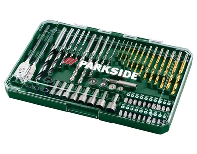 PARKSIDE(OWIM GMBH & CO. KG) Parkside Bohrer- und Bit-Set 63-teilig Bohrerset Metallbohrer Steinbohrer