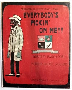 1907 "Everybody's Pickin' on Me" sheet music - Picture 1 of 1